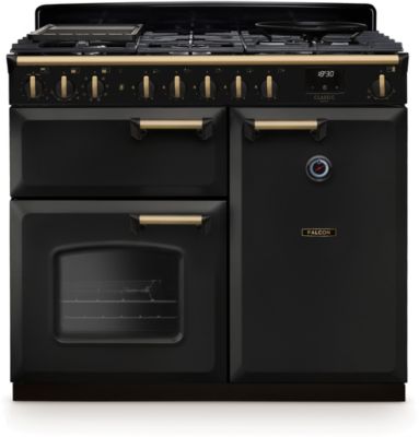 Piano de cuisson gaz FALCON NGC TAB GAZ 100 CM CHARBON LAITON ANTIQU