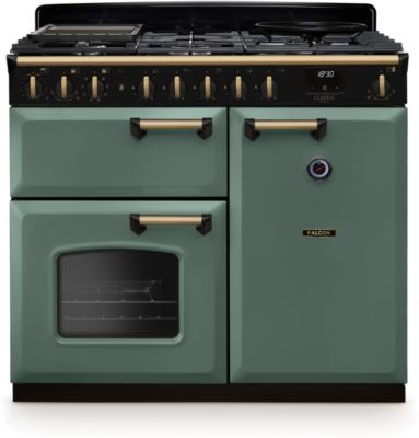 Piano de cuisson gaz FALCON NGC TAB GAZ 100 CM VERT MINERAL LAITON A