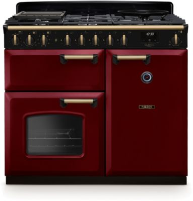 Piano de cuisson gaz FALCON NGC TAB GAZ 100 CM BORDEAUX LAITON ANTIQ