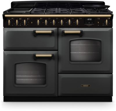 Piano de cuisson mixte FALCON NGC TAB MIX 110 CM ARDOISE LAITON ANTIQU