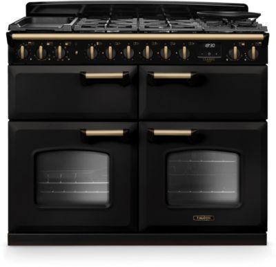 Piano de cuisson mixte FALCON NGC TAB MIX 110 CM CHARBON LAITON ANTIQU