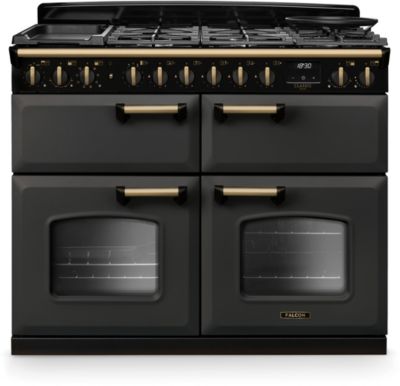 Piano de cuisson mixte FALCON NGC TAB MIX 110 CM ARDOISE LAITON ANTIQU