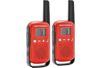 Talkie walkie MOTOROLA TLKR-T42 WE TWIN PACK rouge