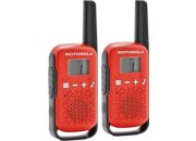 Talkie walkie MOTOROLA TLKR-T42 WE TWIN PACK rouge