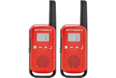 Talkie walkie MOTOROLA TLKR-T42 WE TWIN PACK rouge