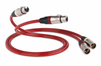 Câble XLR QED 1M Rouge Analogue XLR 40