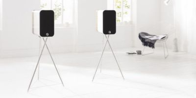 Enceinte bibliothèque Q ACOUSTICS Concept 300 Blanc et Chêne