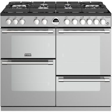 Piano de cuisson gaz STOVES STERLING GLASS 100 DFT INOX