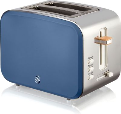 Morpilot Grille Pain Inox 2 Fentes Large Toaster Grille Pains Bleu