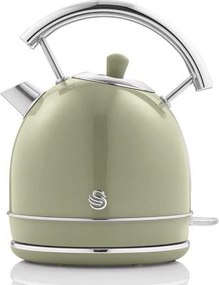 Bouilloire SWAN Retro SK14630GNEU, 1,8L, Acier Inox