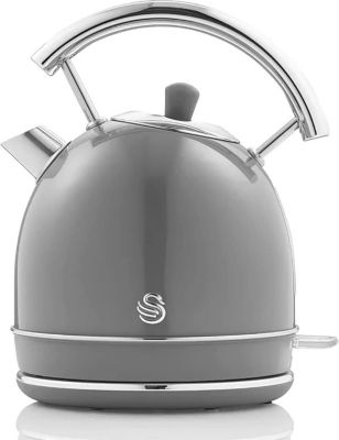 Bouilloire SWAN Retro SK14630GRNEU, 1,8L, Acier Inox