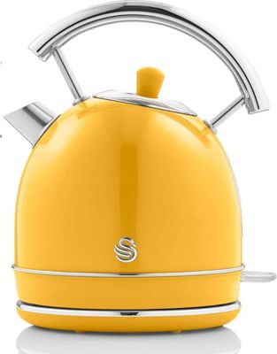 Bouilloire SWAN Retro SK14630YELNEU, 1,8L, Acier Inox Bouilloire SWAN Retro SK14630YELNEU, 1,8L, Acier Inox
