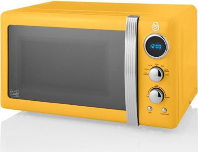 Micro ondes SWAN Retro Micro-ondes 20L,SM22030YELNEU,800W