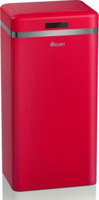 Poubelle de cuisine automatique SWAN SWKA4500RNEU Retro Poubelle, Métal, 45 L