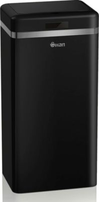 Poubelle de cuisine automatique SWAN SWKA4500BNEU Retro Poubelle, Métal, 45 L