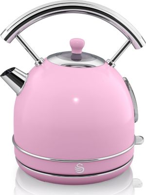 Bouilloire SWAN Retro SK14630PNEU, 1,8L, Acier Inox