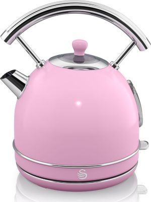 Bouilloire SWAN Retro SK14630PNEU, 1,8L, Acier Inox