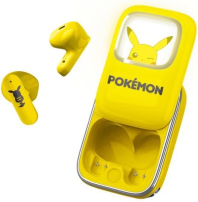 Ecouteurs POKEMON Bluetooth avec Dragonne Motif Pikachu