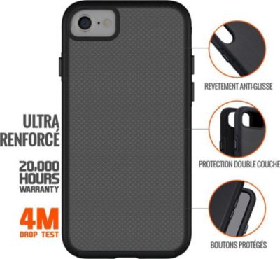Coque EIGER pour iPhone 7/8/SE Rigide Ultra-Renforcé