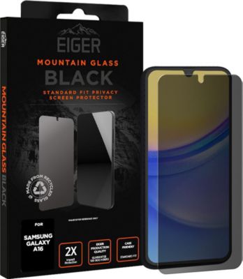 Protège écran EIGER pour Galaxy A16 4G / 5G Privacy Résistan