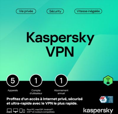 Logiciel antivirus et optimisation KASPERSKY SeC2 5 appareils 1an