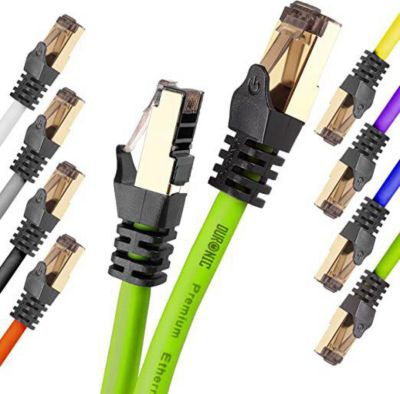 Câble Ethernet DURONIC CAT8 GN 5m
