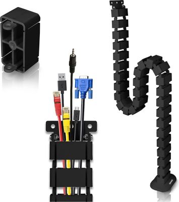 Range-câble DURONIC Duronic CM1DM BK Conduit de câbles Goulo Range-câble DURONIC Duronic CM1DM BK Conduit de câbles Goulo