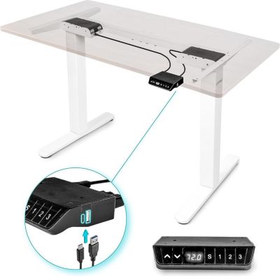 DURONIC Duronic TM61 WE Structure de Bureau Assi