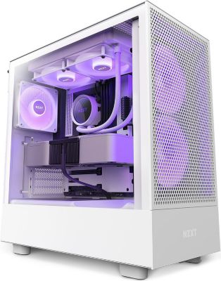 Boitier PC NZXT H5 Flow RGB Blanc