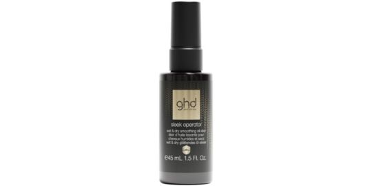 Huile GHD Élixir lissante pour cheveux humides et