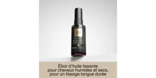 Huile GHD Élixir lissante pour cheveux humides et