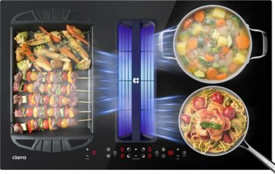 Plaque induction aspirante CIARRA CBBEH834BBFF