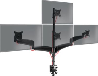 DURONIC Duronic DM453VX1 Support Quadruple 4 écr