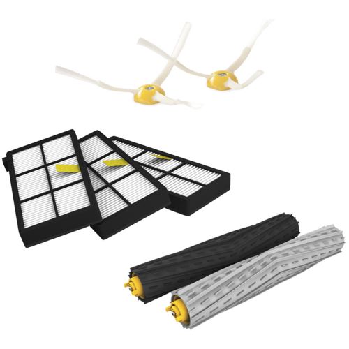 robomarket® Kit Light Série 700 Brosses 3 bras et filtres pour iRobot Roomba série 760 765 770 775 780 790 manchons 