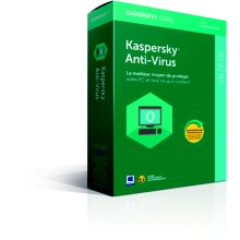 Logiciel antivirus et optimisation KASPERSKY Antivirus 2018 1 Poste / 1 An
