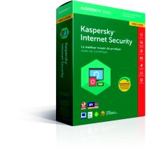 Logiciel antivirus et optimisation KASPERSKY Internet Security 2018 3 Postes/1 An MaJ