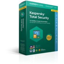 Logiciel antivirus et optimisation KASPERSKY Total Security 2018 Maj 5p/1an