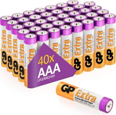 Pile GP Piles AAA Alcalines Lot de 40 GP Extra