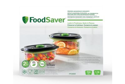 Boîte sous vide FOOD SAVER FFC025X01 lot 700ml + 1.2L