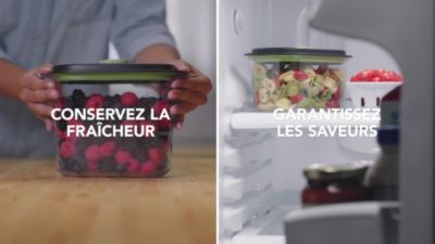 Voir la vidéo pour Boîte sous vide FOOD SAVER FFC025X01 lot 700ml + 1.2L