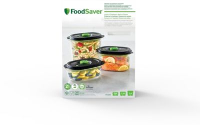 Boîte sous vide FOOD SAVER FFC026X01 lotx3 700ml + 1.2L + 1.8L