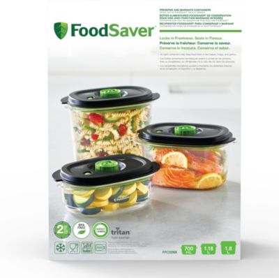 Pack de 5 Boites sous vide FoodSaver 2+2+1