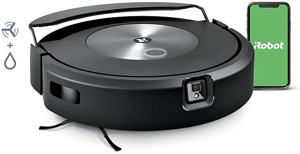 iRobot Roomba Combo i5 robot aspirateur Sans sac Noir, Gris