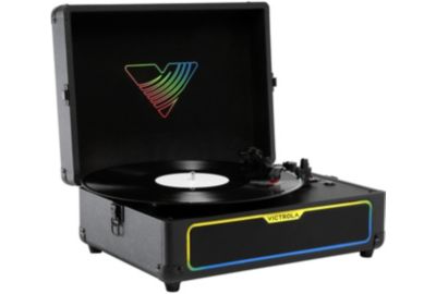 Platine vinyle VICTROLA GLOW FORMAT VALISE AVEC LEDS RGB