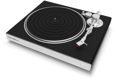 Platine vinyle VICTROLA ORTOFON 2M RED NOIR FACADE GRISE