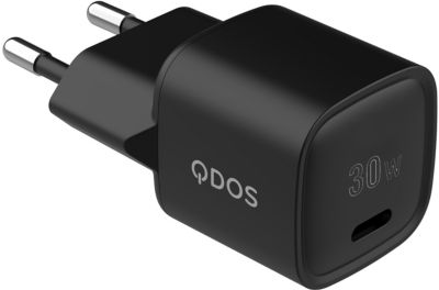 Chargeur secteu QDOS PowerCUBE Mini 30W noir Chargeur secteu QDOS PowerCUBE Mini 30W noir