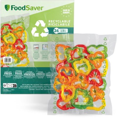 FoodSaver Machine Sous Vide, avec compartiment de rangement pour rouleau et  cutter et 3 vitesses d'aspiration, inclut sacs de mise sous vide assortis