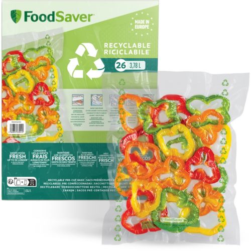 Sacs pour appareil d'emballage sous vide à fermeture à glissière  réutilisables FoodSaver, 946 mL, paq. 10