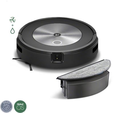 Aspirateur Robot Et Laveur 2-En-1 Irobot Roomba Combo J5 Noir