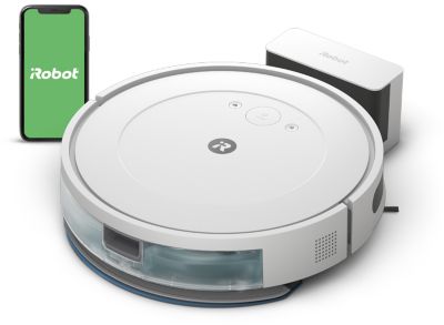 Robot Aspirateur Laveur IROBOT Roomba Combo Essential Y011240 blanc
